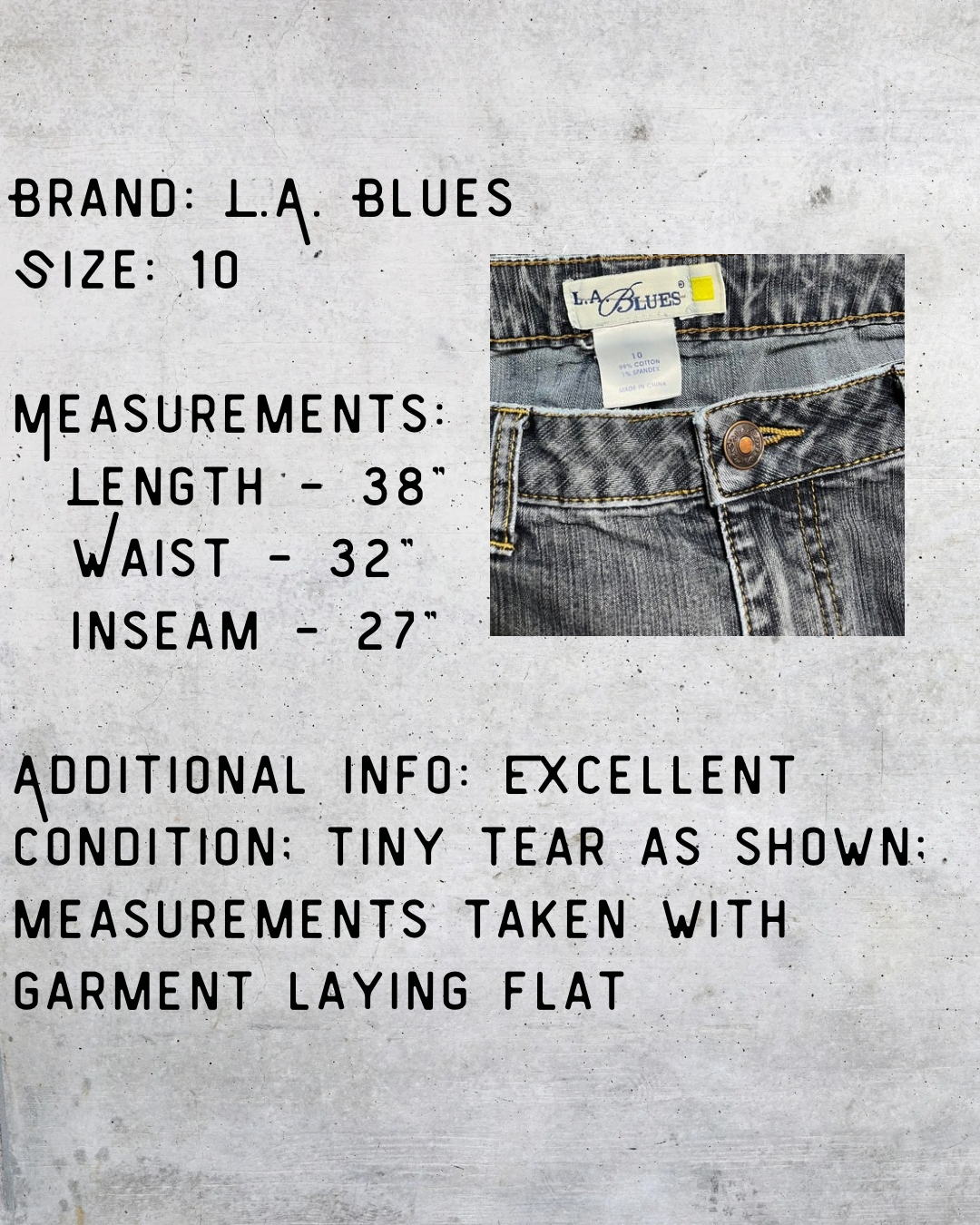 L.A. Blues Classic Mom Jeans - Size 10