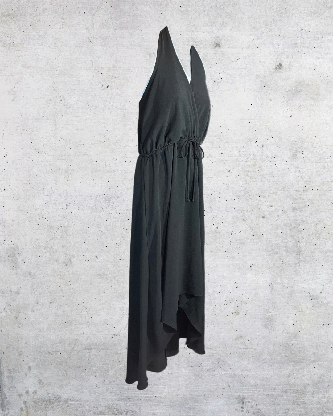 Midnight Elegance Maxi Halter Dress - Size 1X