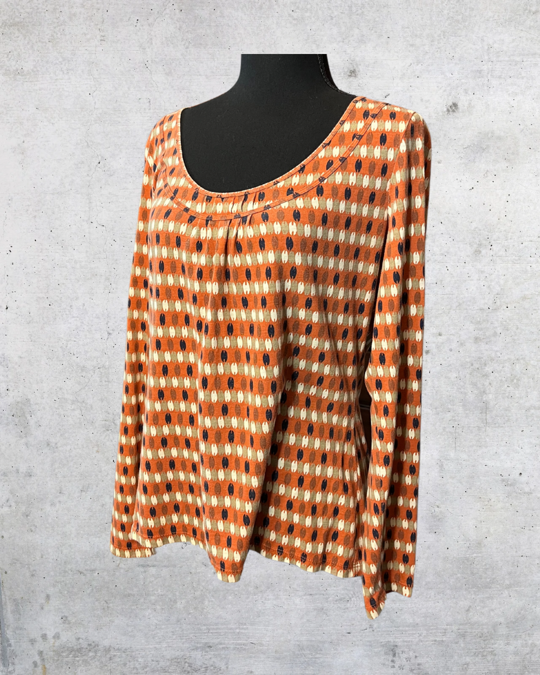 Liz & Co. Rusty Retro Dot Top - Large