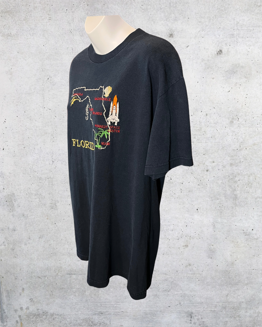 Vintage Florida Embroidered Tourist Tee - Large