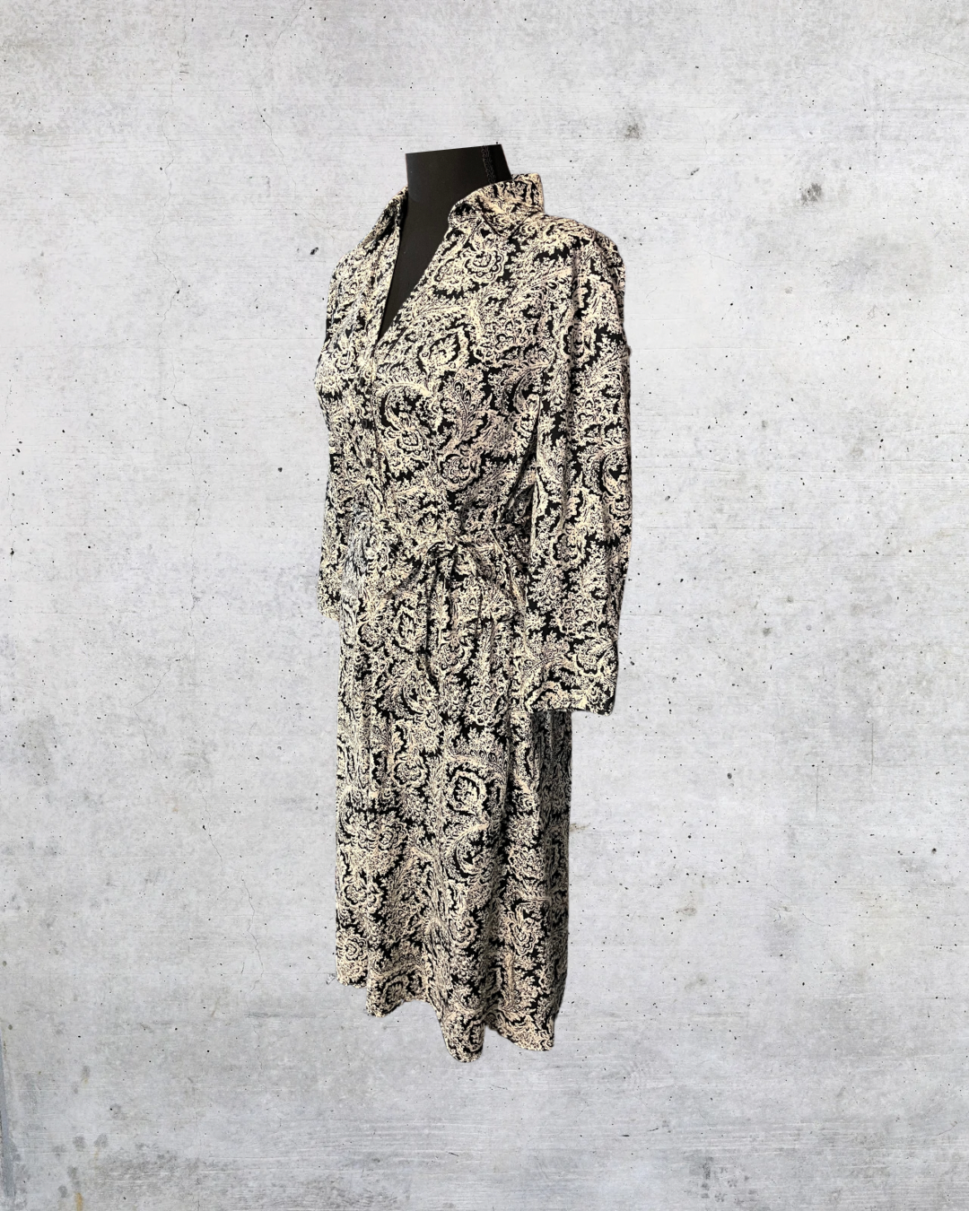 Ann Taylor Paisley Belted Dress - Size 10