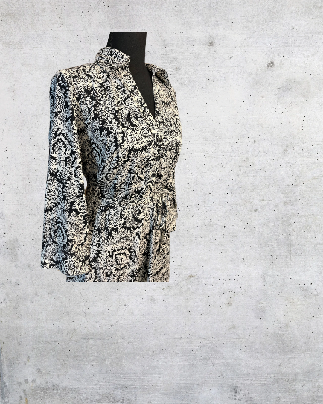 Ann Taylor Paisley Belted Dress - Size 10