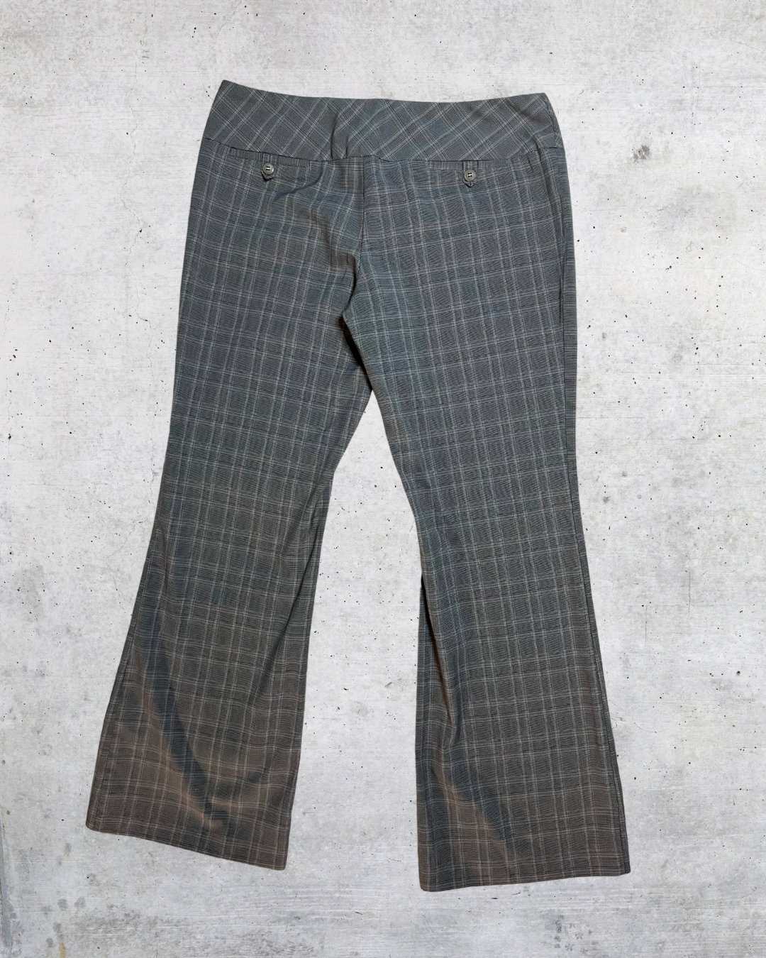 Power Plaid Low-Rise Pants - Size 11