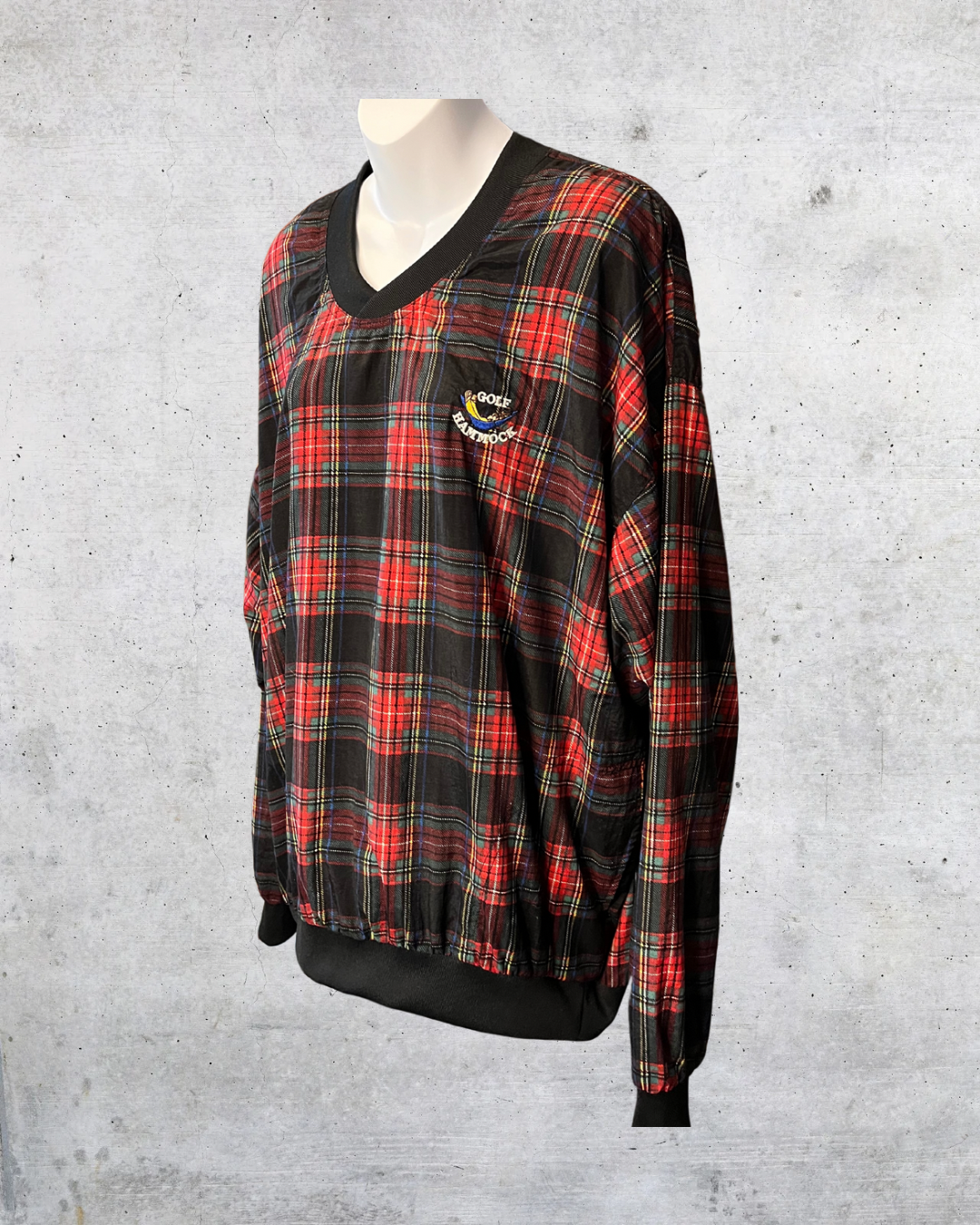 Tartan Tee Off Pullover - Large