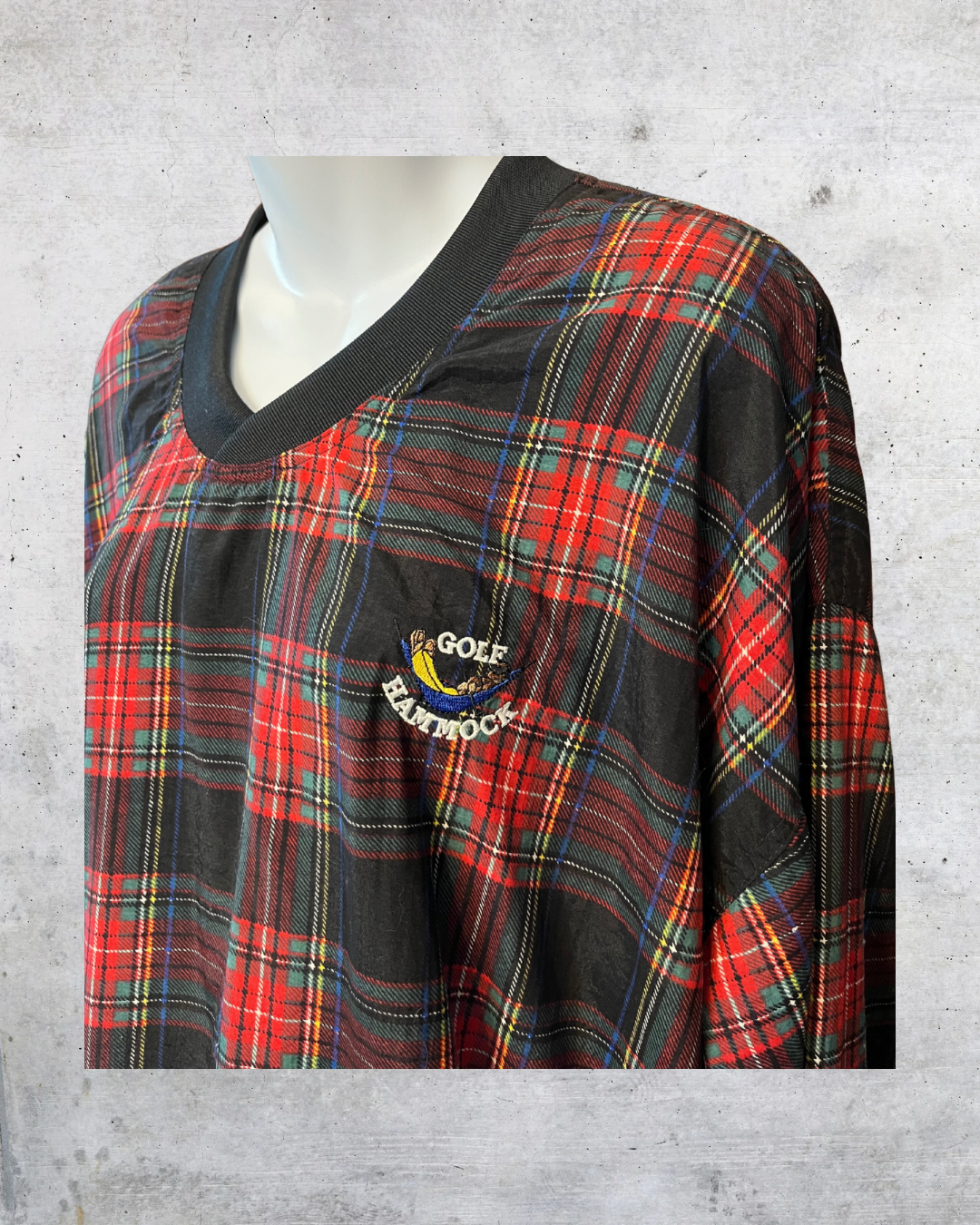Tartan Tee Off Pullover - Large