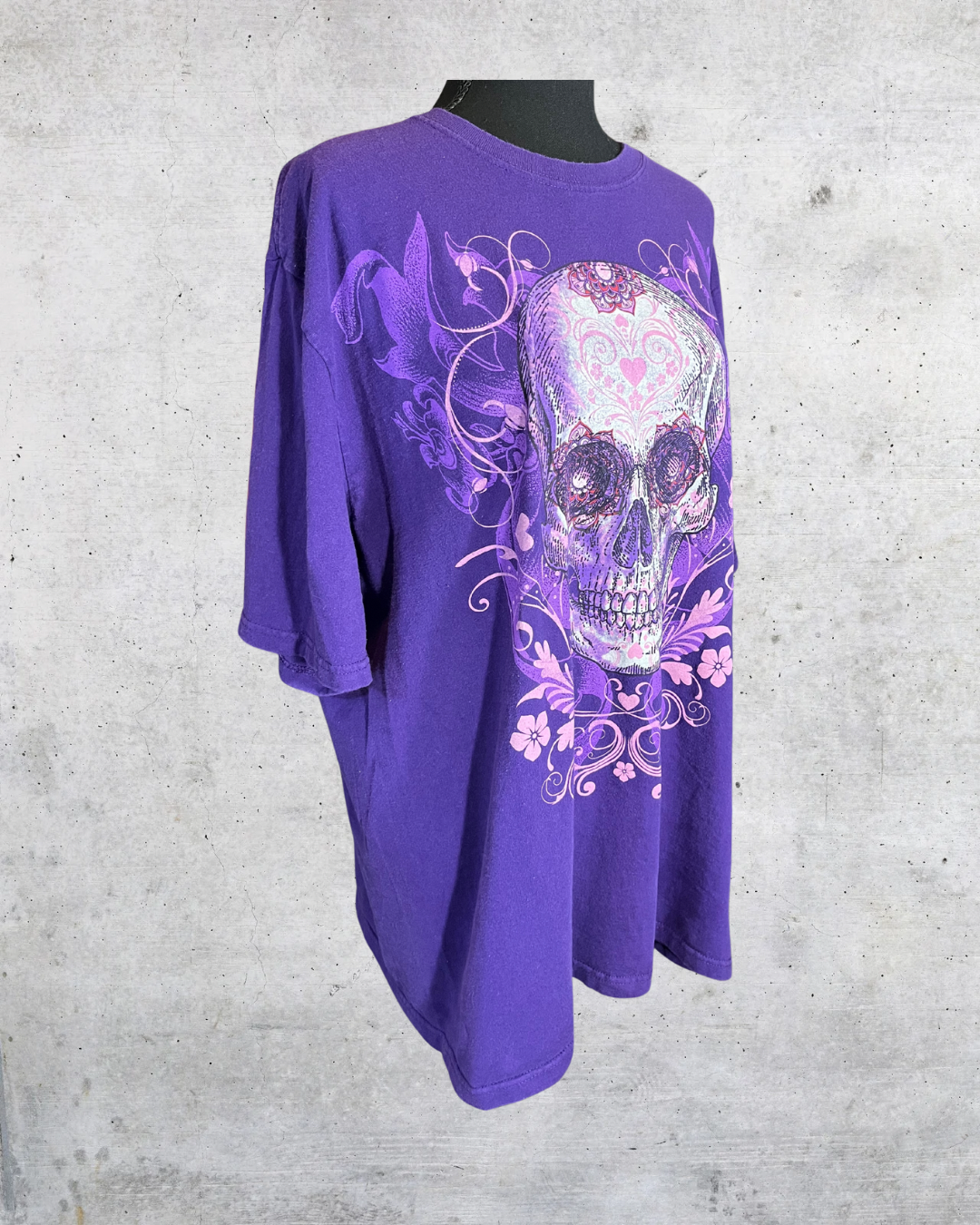 Purple Skull Garden Tee - XL