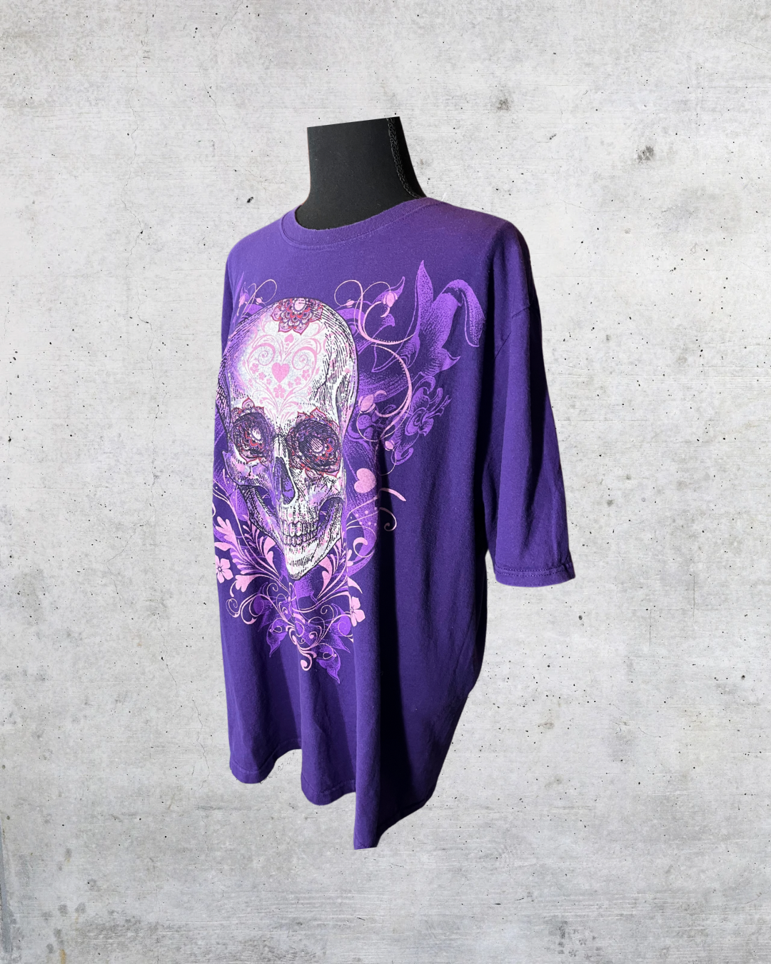 Purple Skull Garden Tee - XL