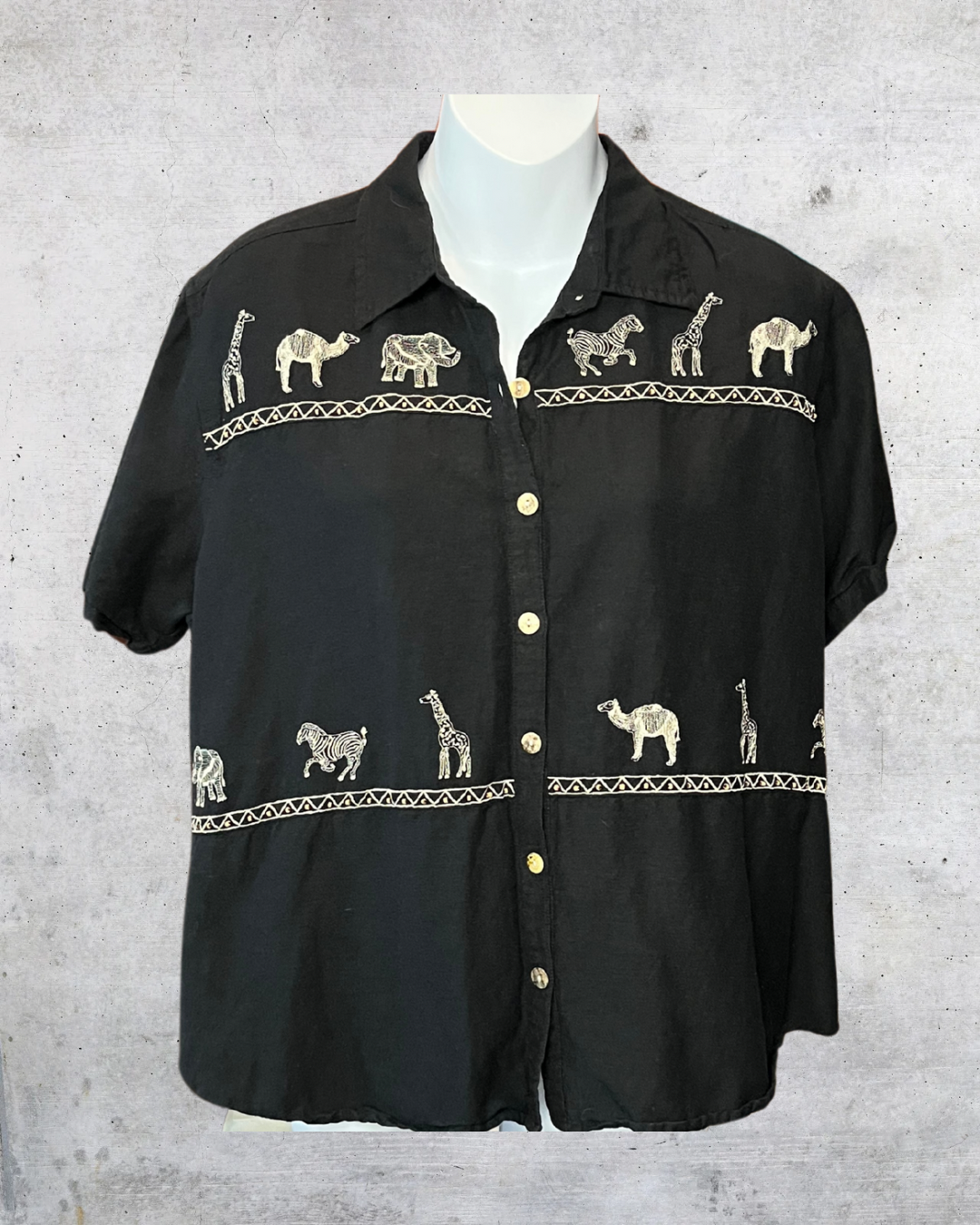 🦒 “Zoo It Yourself” Safari Button-Up