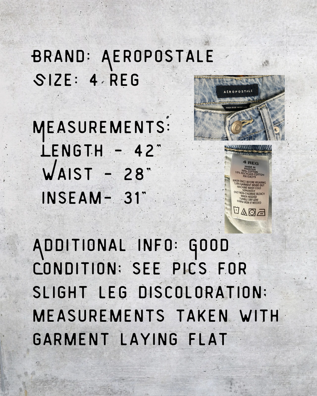 Aeropostale High-Rise Wide Leg Jeans