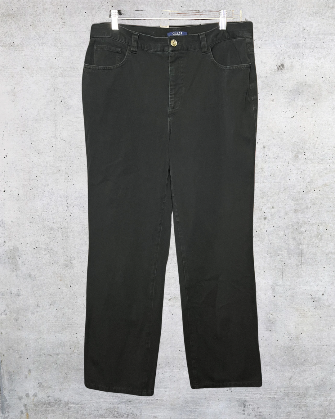 Chaps Classic Fit Black Stretch Pants