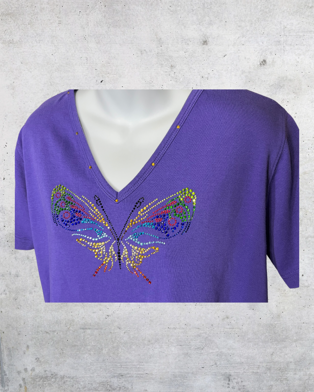 🦋 Get Lucky Bejeweled Butterfly Tee