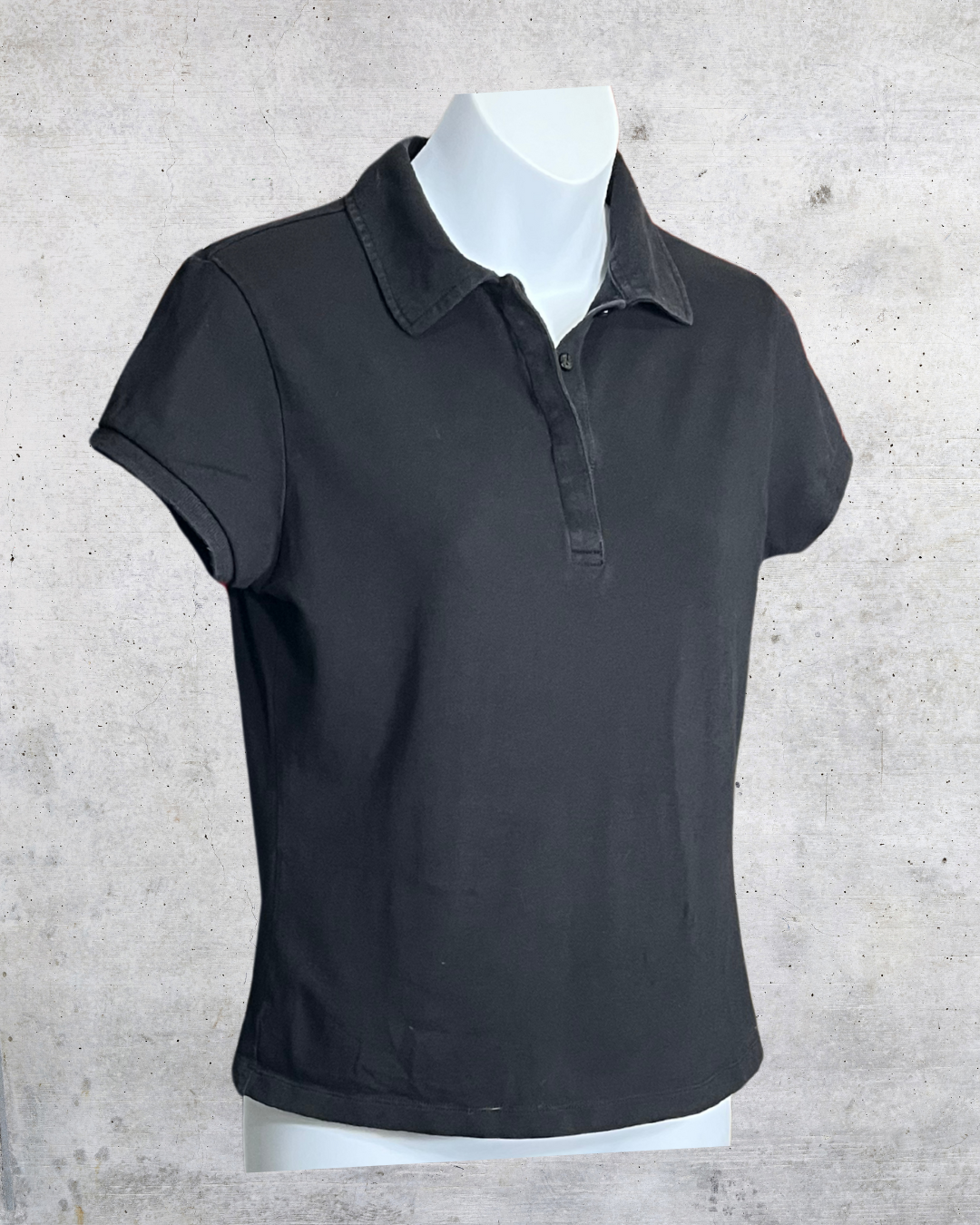 Y2K Esprit Fitted Black Polo