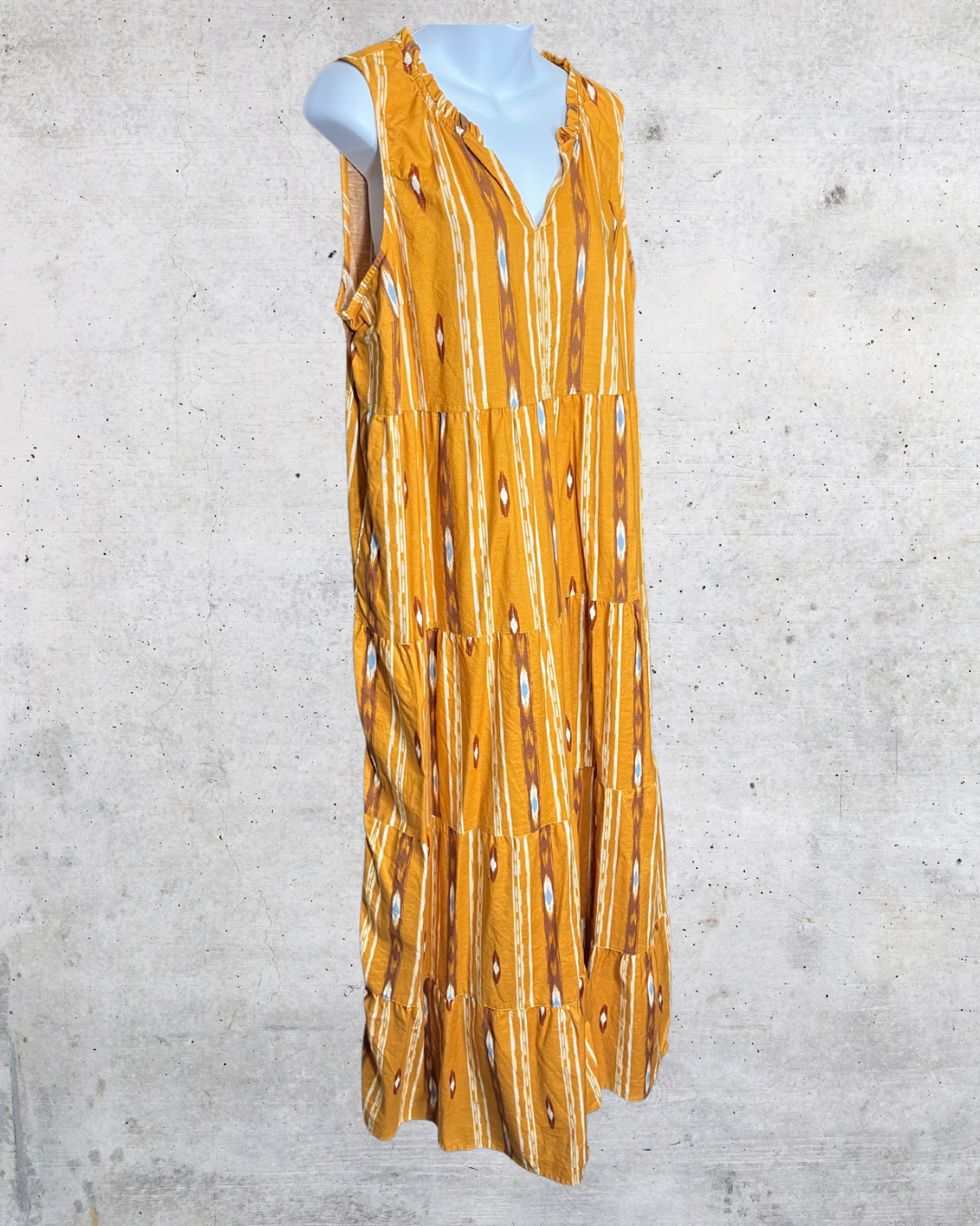 Sunshine Sage Aztec Maxi Dress
