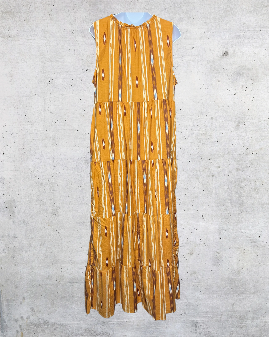 Sunshine Sage Aztec Maxi Dress