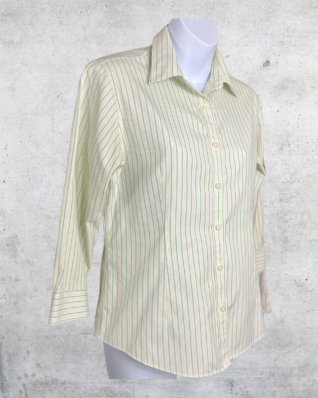 L.L. Bean Wrinkle Resistant Striped Button-Up Shirt – XS