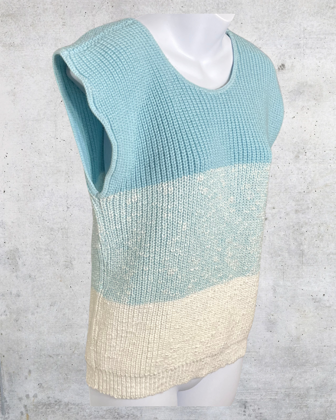 Adele Knitwear Colorblock Sweater Vest - Small