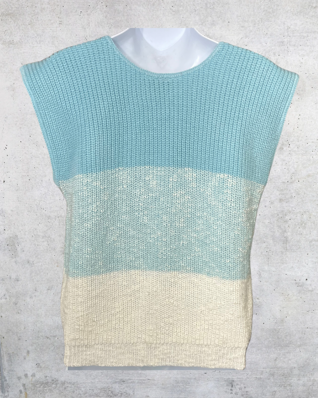 Adele Knitwear Colorblock Sweater Vest - Small