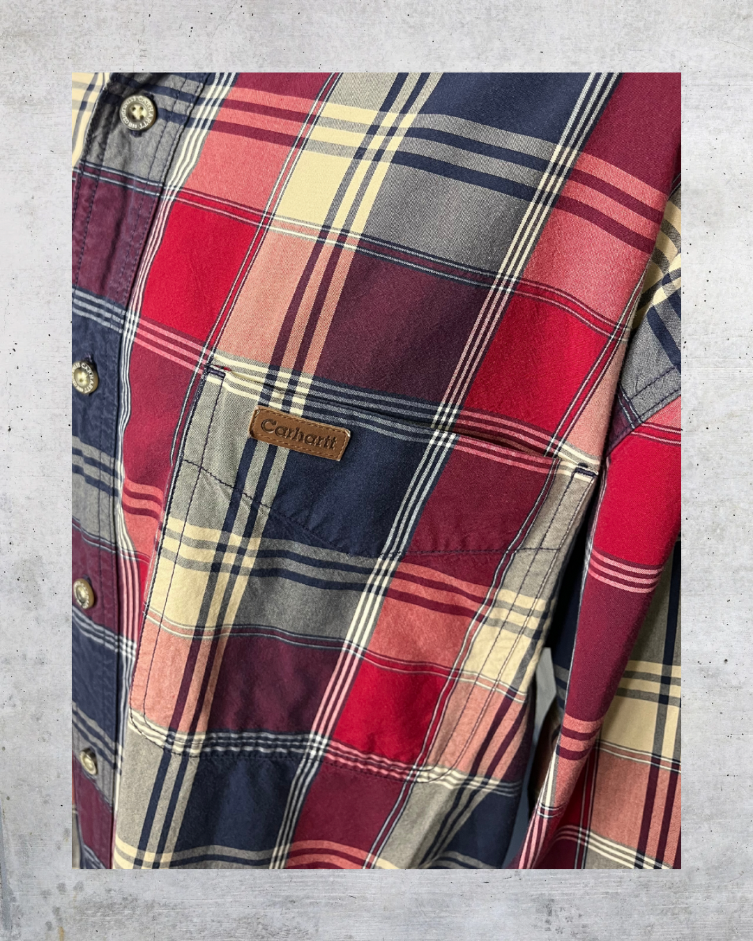Carhartt Plaid Flannel Button-Up Shirt – XL