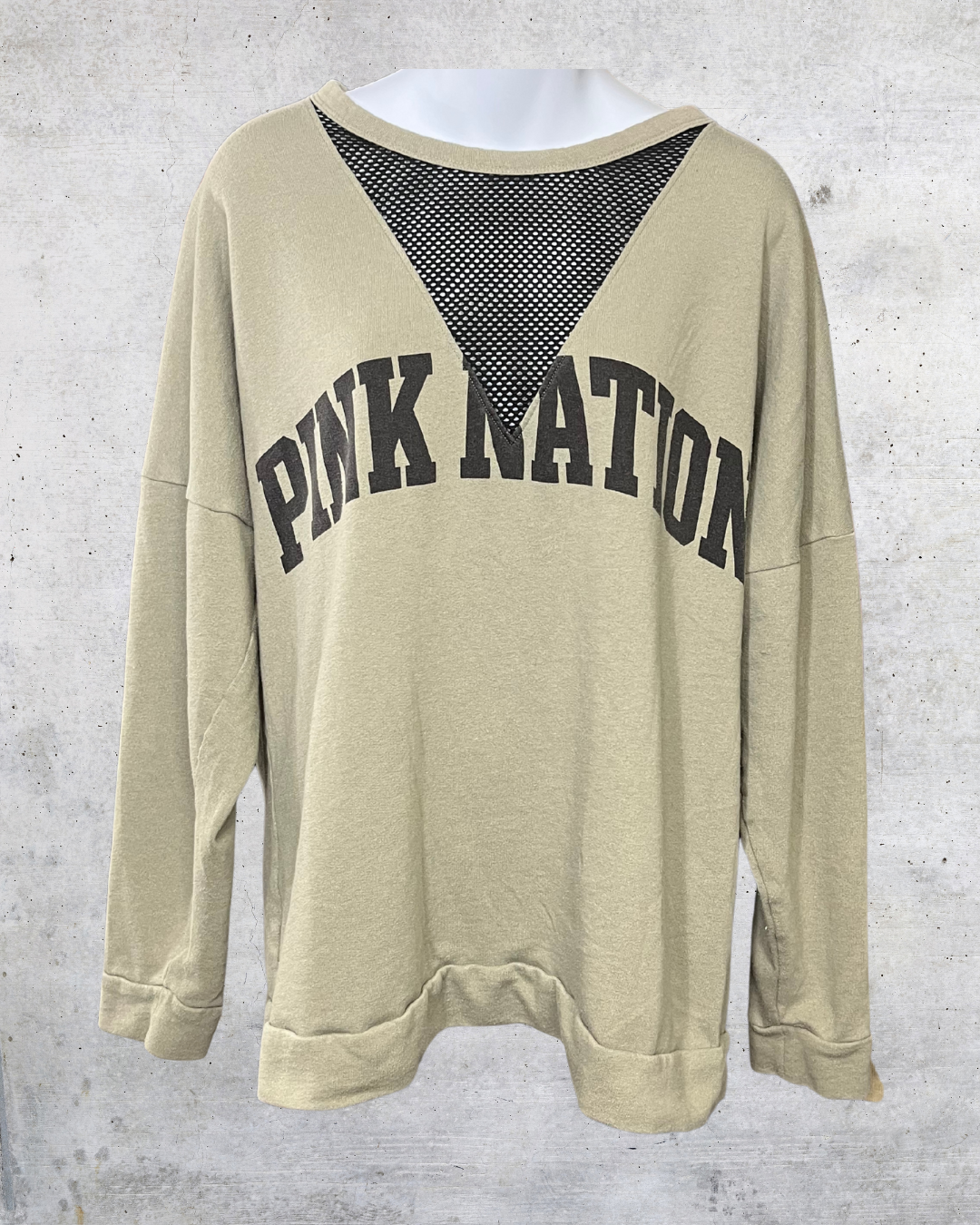 Victoria’s Secret PINK Nation Mesh Detail Sweatshirt – Large