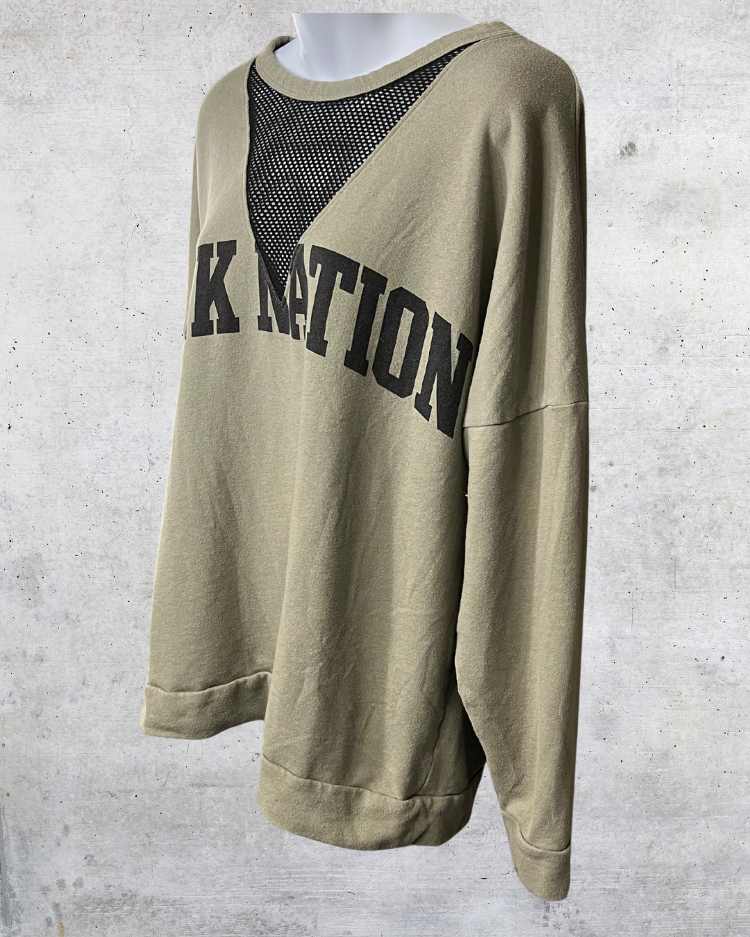 Victoria’s Secret PINK Nation Mesh Detail Sweatshirt – Large