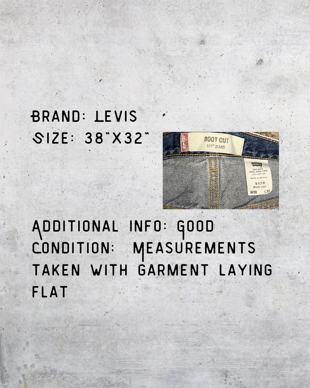 Levi’s 517 Bootcut Jeans – 38x32