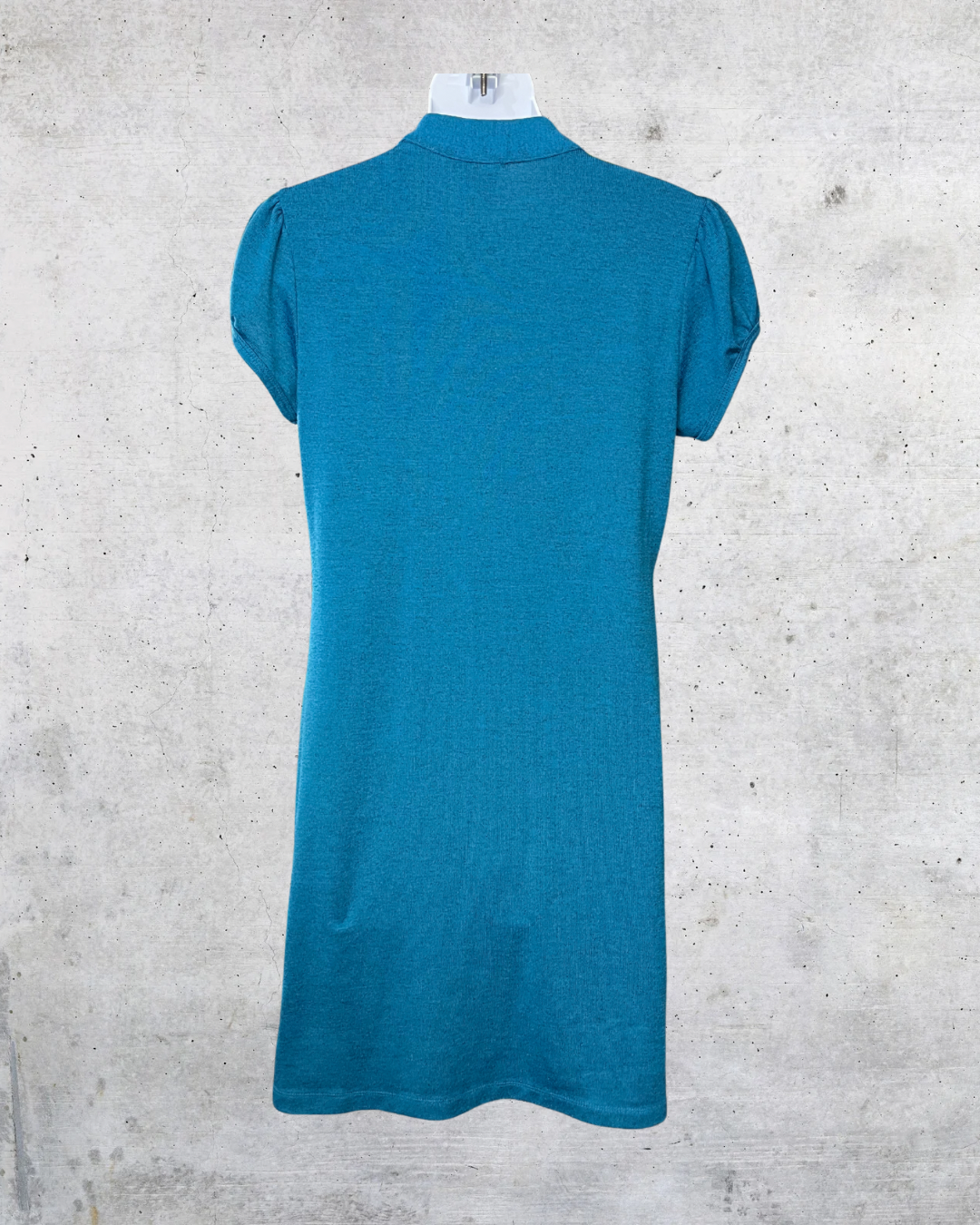 Heart Soul Teal Ruffle Front Dress – Medium