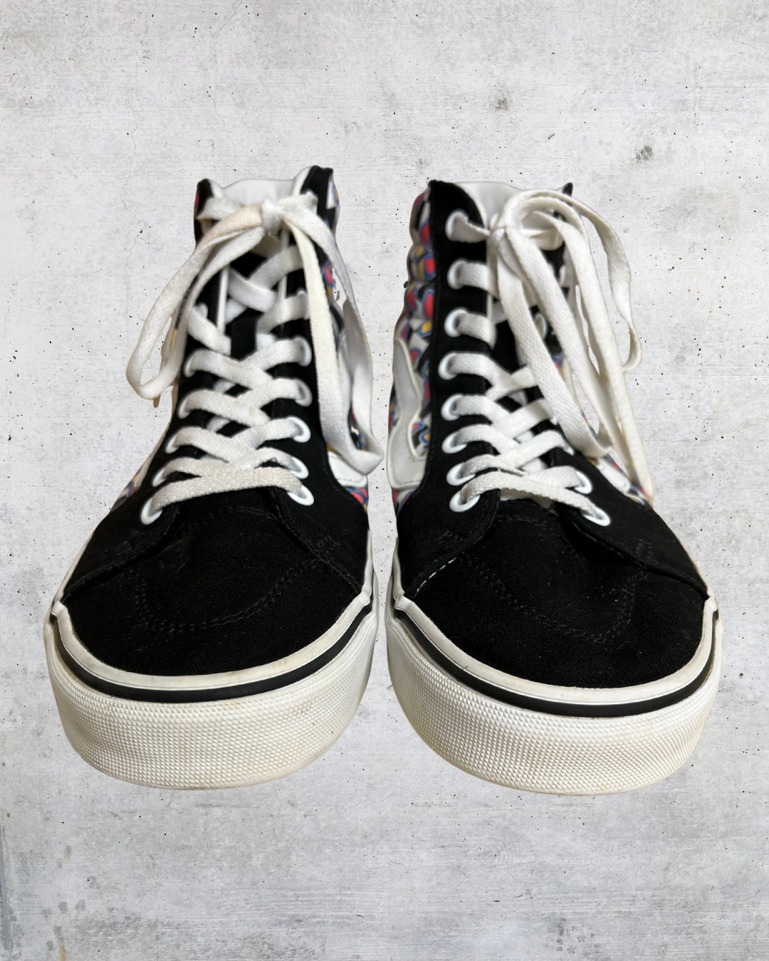 Vans Sk8-Hi Butterfly Checkerboard Sneakers – Women’s 9