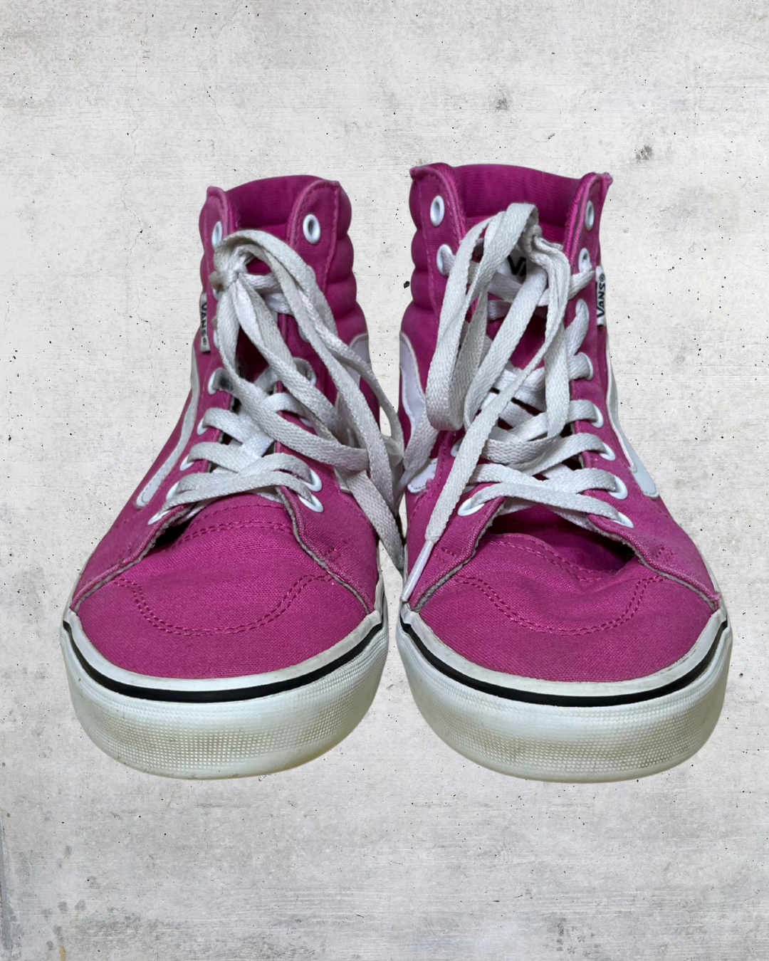 Vans Sk8-Hi Hot Pink Canvas Sneakers – Women’s 9