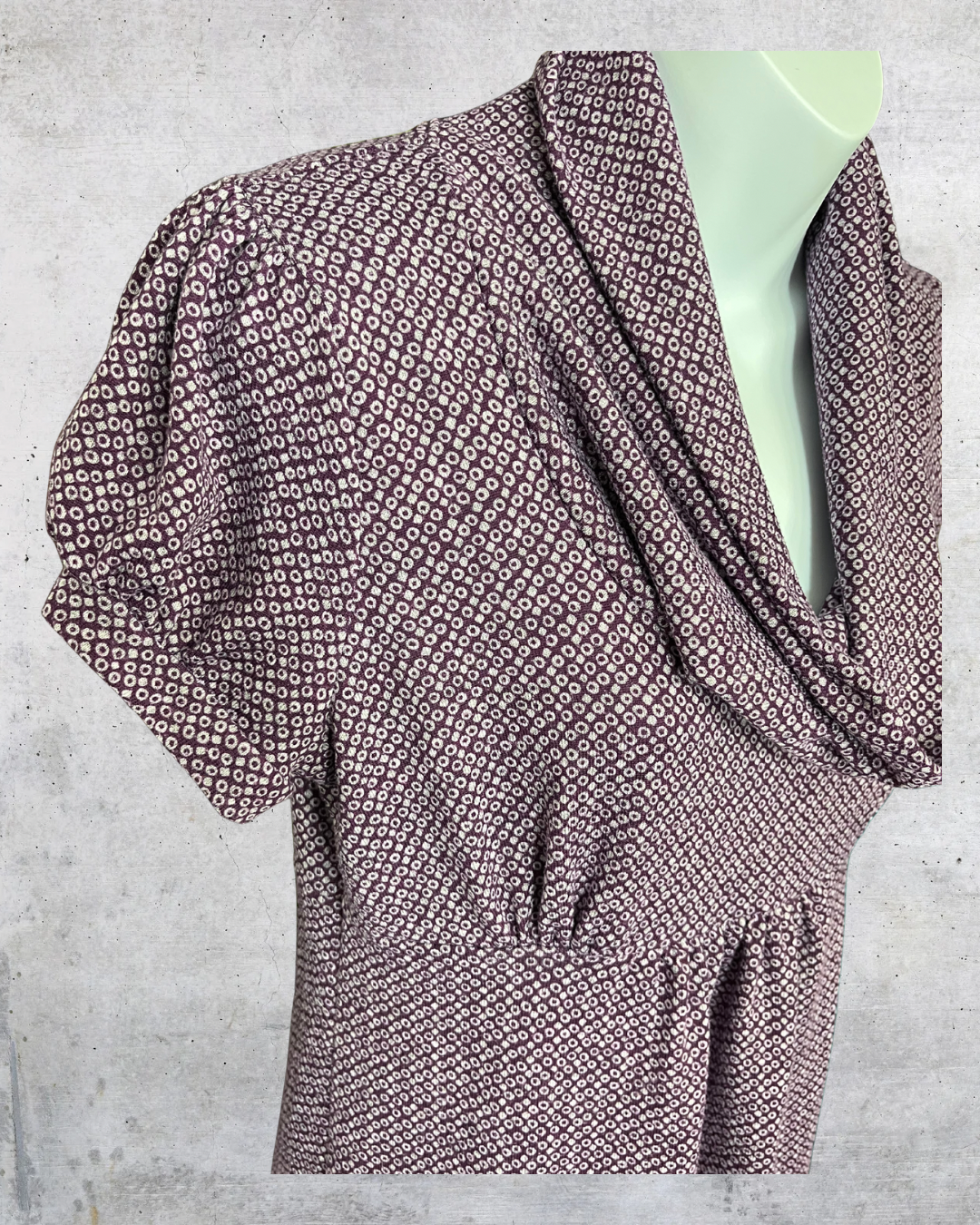 Heart Soul Plum Knit Cowl Neck Dress - Large