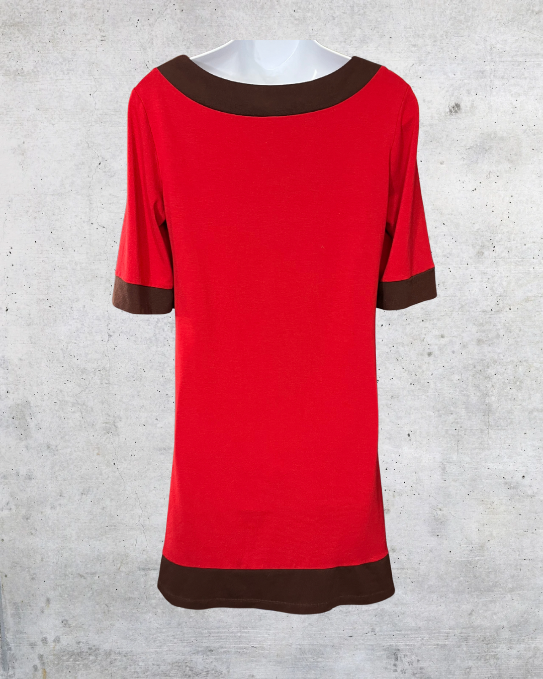 Duck Head Retro Red & Brown Colorblock Dress
