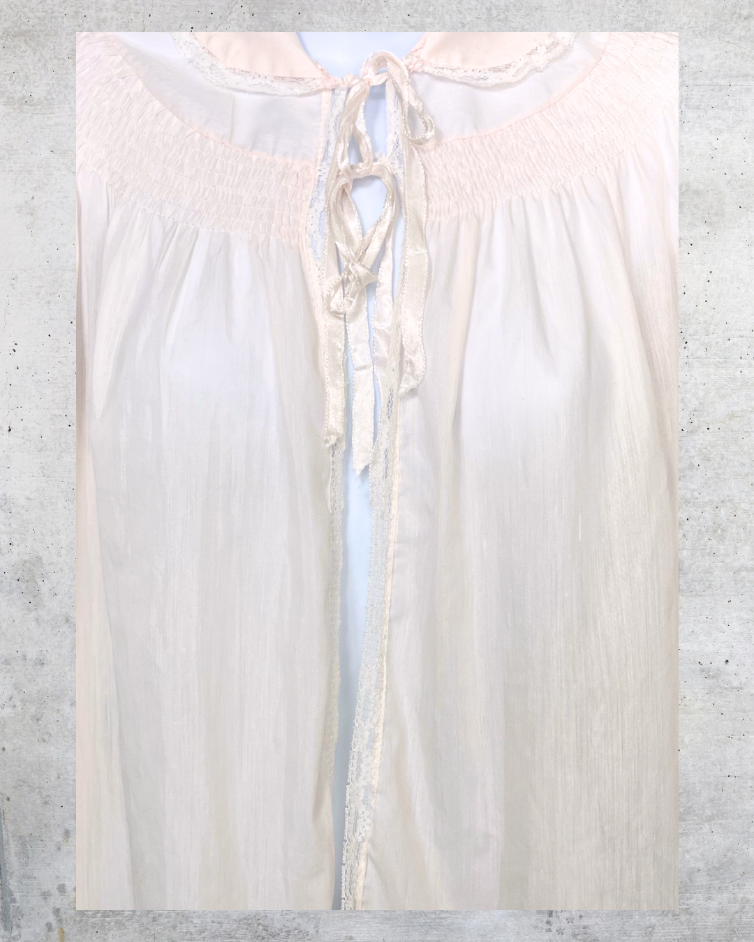 1970s Vintage Sheer Peignoir Top - Medium