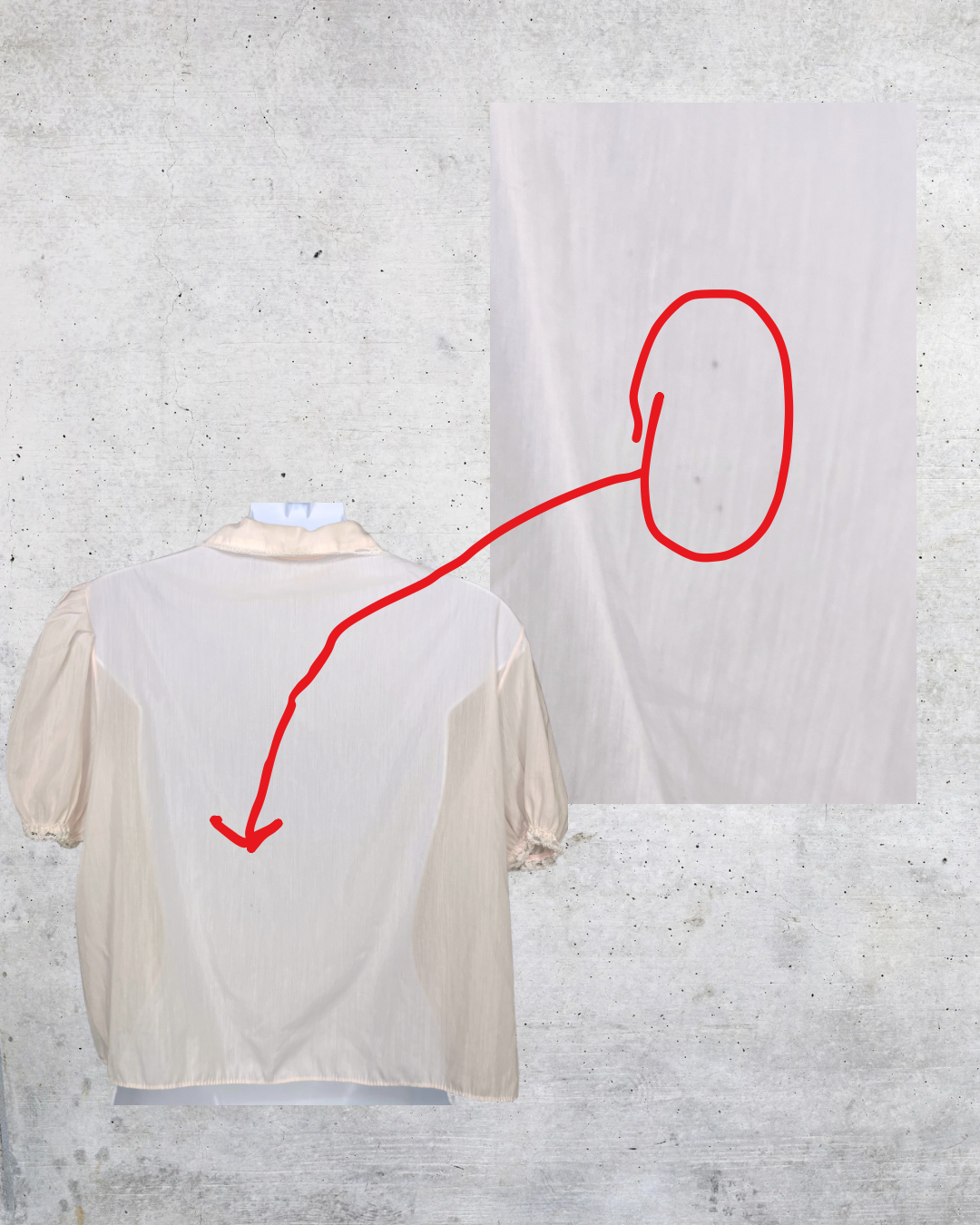 1970s Vintage Sheer Peignoir Top - Medium