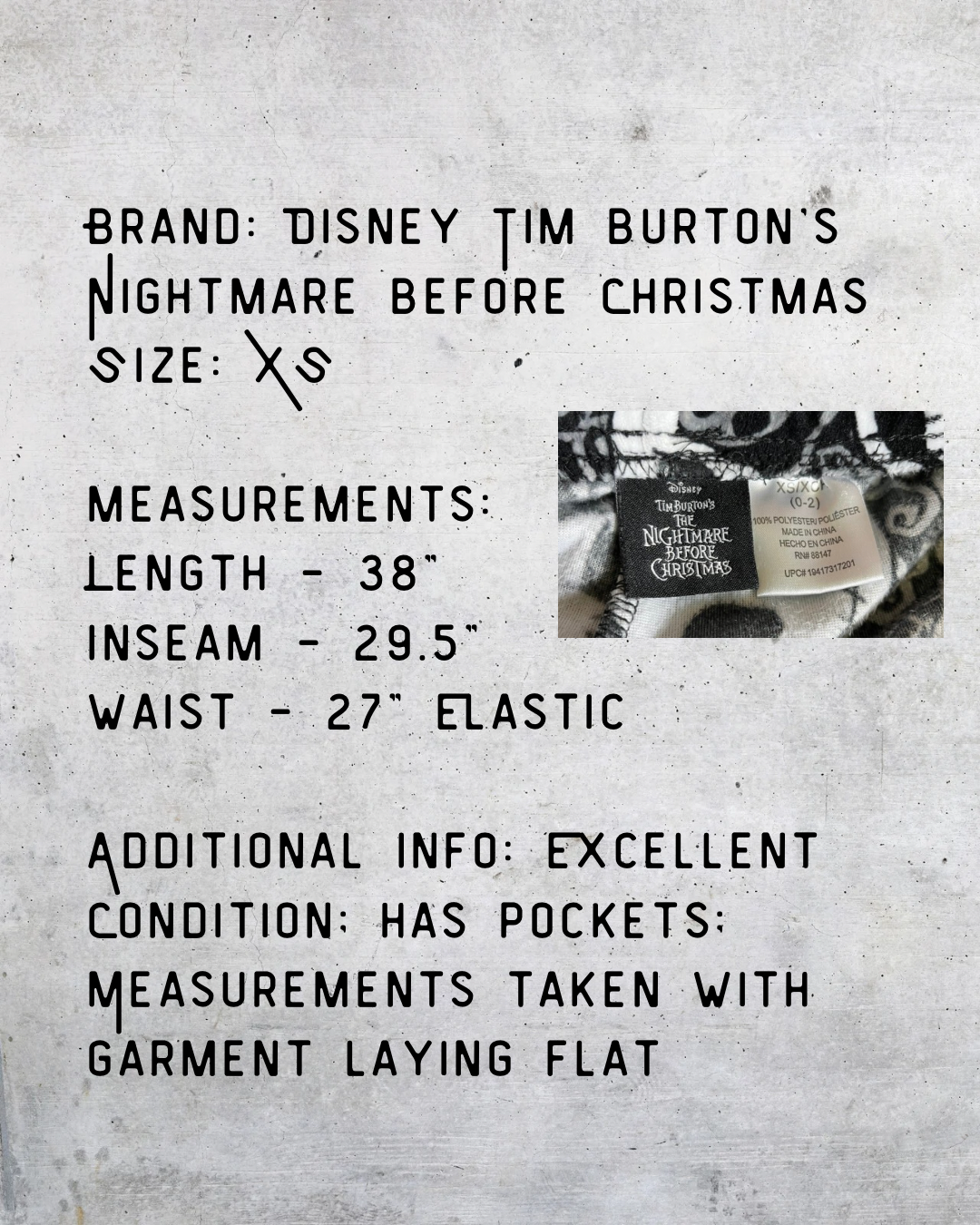 Jack Skellington Nightmare Lounge Pants - XS