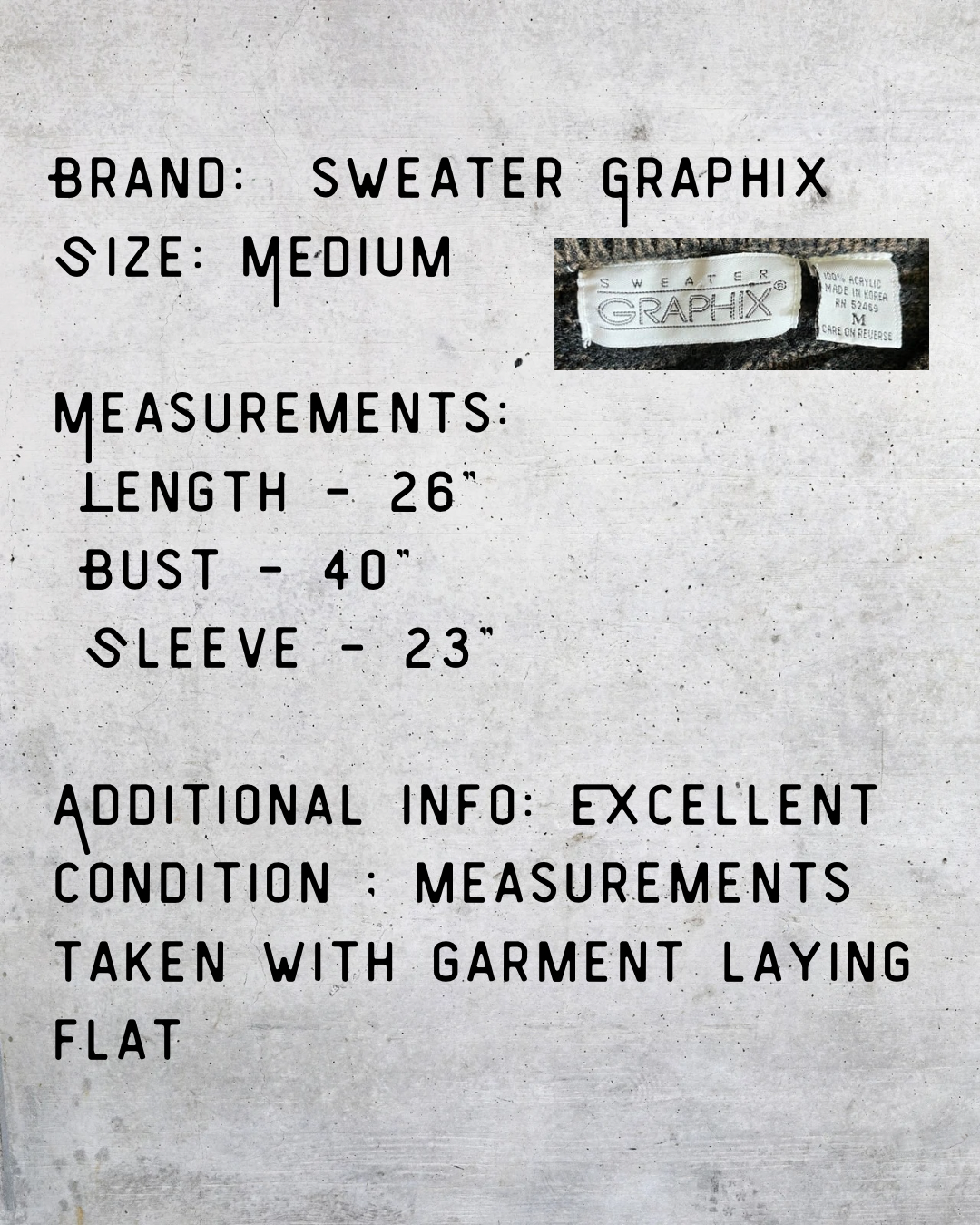 Vintage 90s Sweater Graphix Geometric Knit Crewneck – Medium