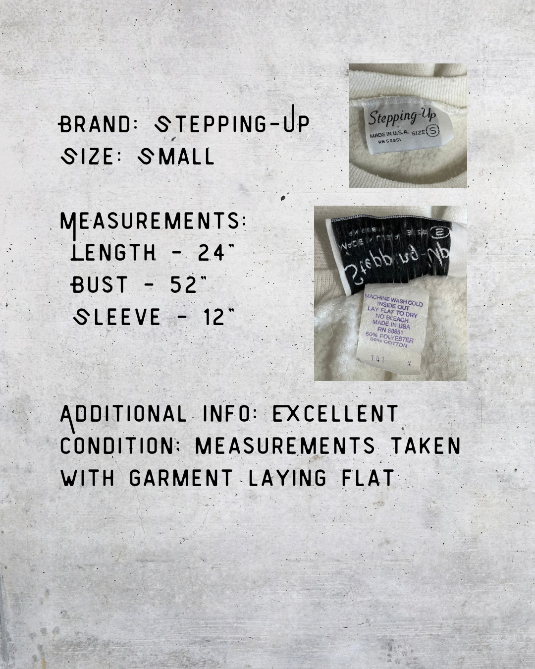 Vintage Stepping-Up Fringe Sweatshirt - Small