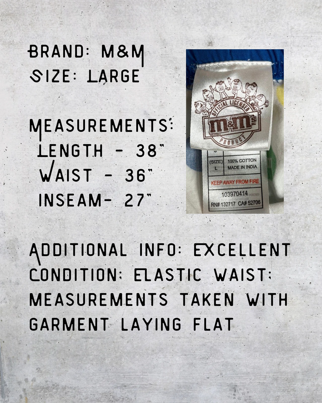 M&M’s Logo Pajama Pants – Large