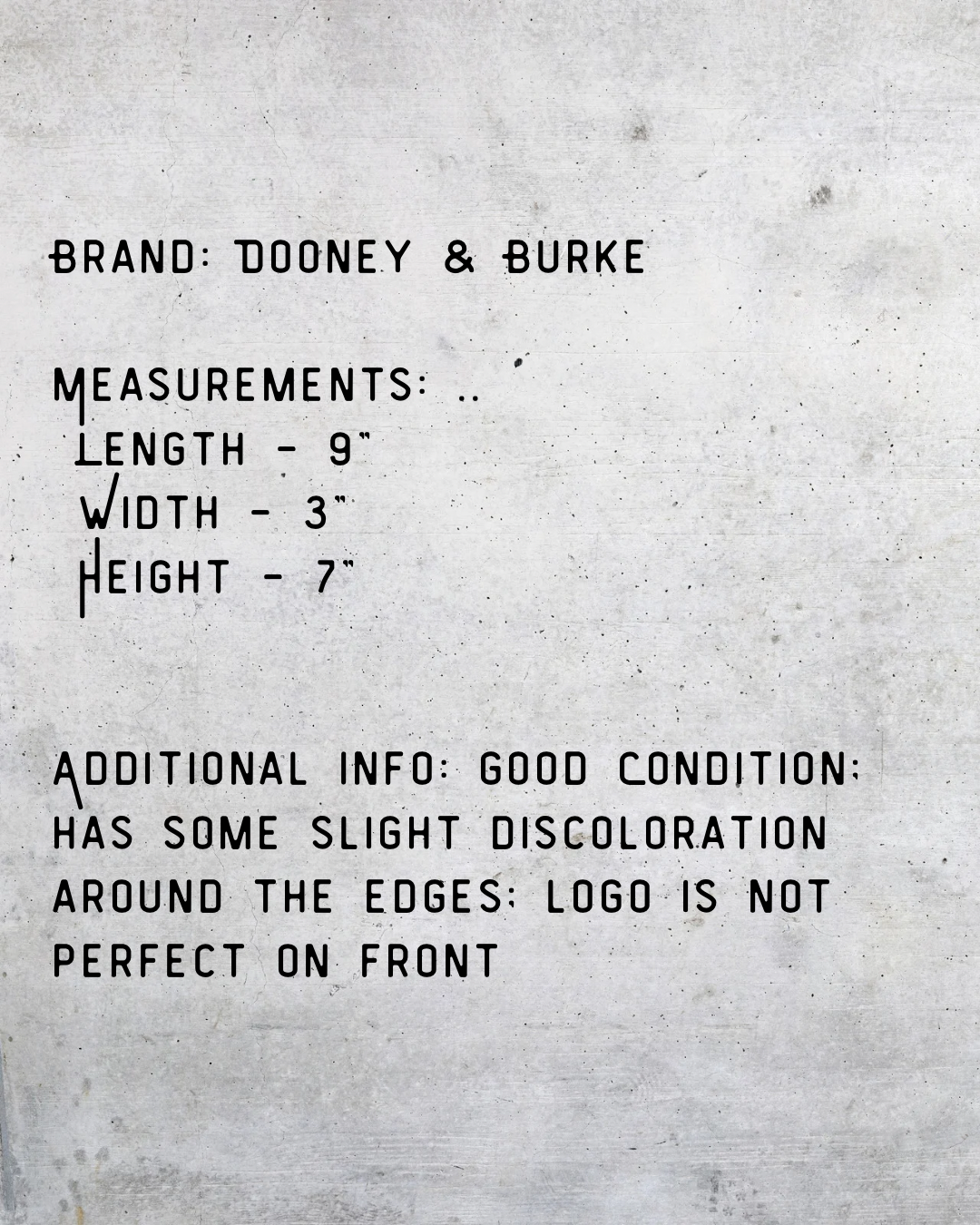 Vintage Dooney & Bourke Pebbled Leather Crossbody Bag