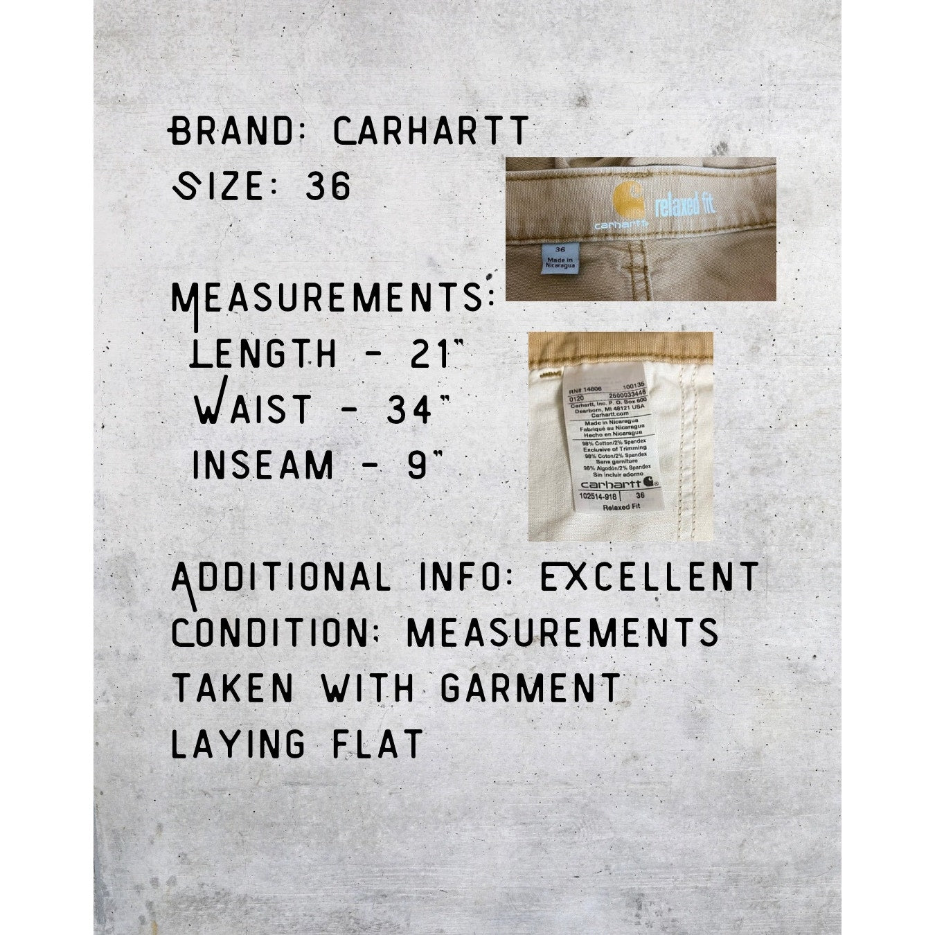 Carhartt Relaxed Fit Work Shorts