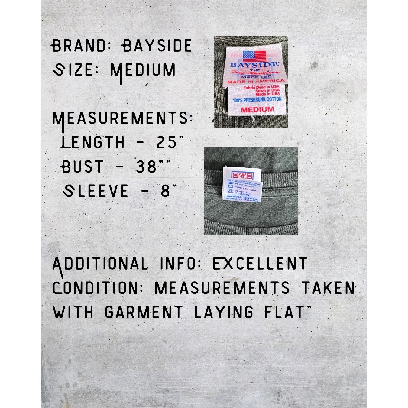 USMC Military Green Tee – Bayside Made in USA
