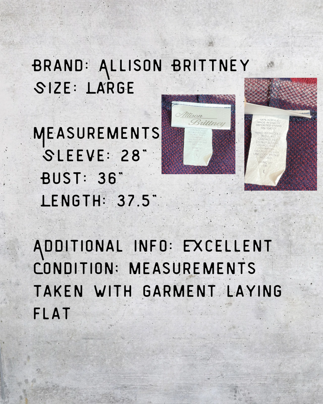 Allison Brittney Southwest Hooded Longline Cardigan - Large