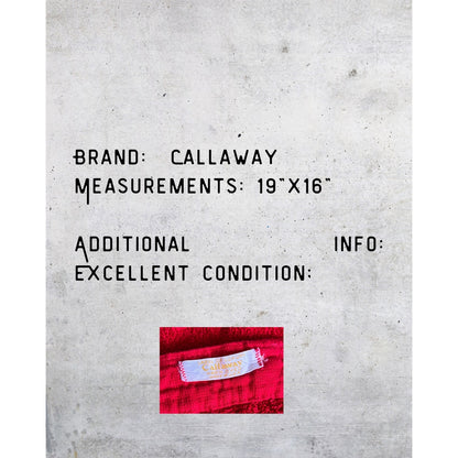 Vintage 1960s Callaway Red Terrycloth Apron