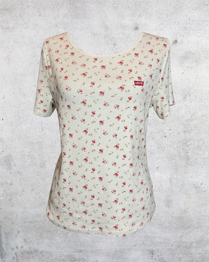 Levi’s Garden Bloom Ribbed Tee 🌸 - XL