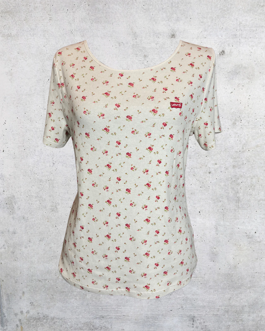 Levi’s Garden Bloom Ribbed Tee 🌸 - XL