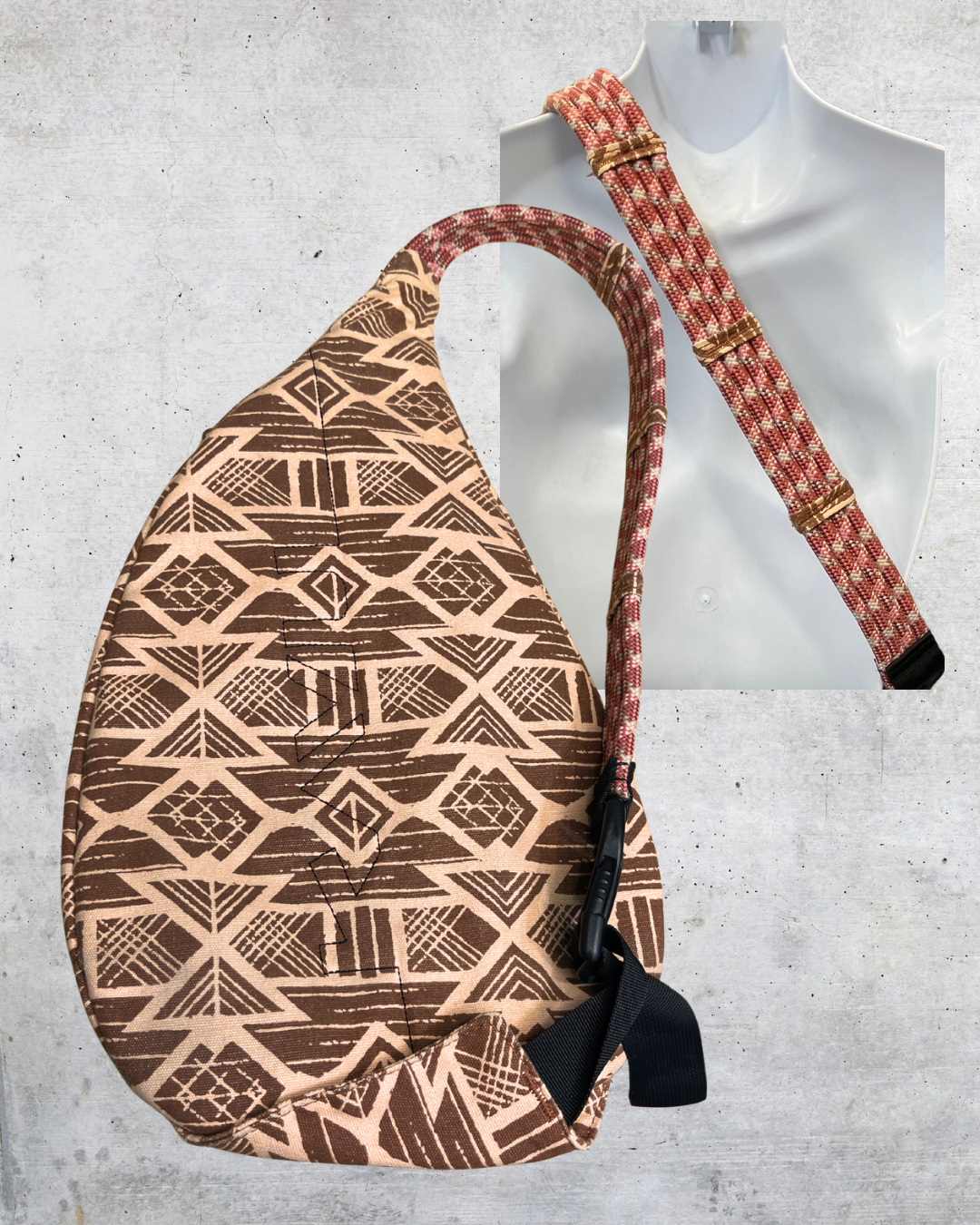 KAVU Geometric Sling Crossbody Bag