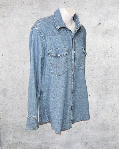 Wrangler Denim Snap Shirt - Large