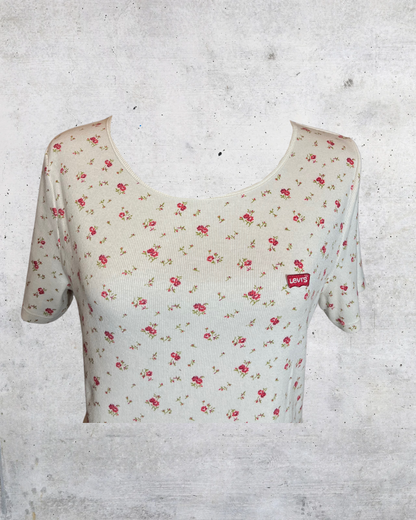 Levi’s Garden Bloom Ribbed Tee 🌸 - XL