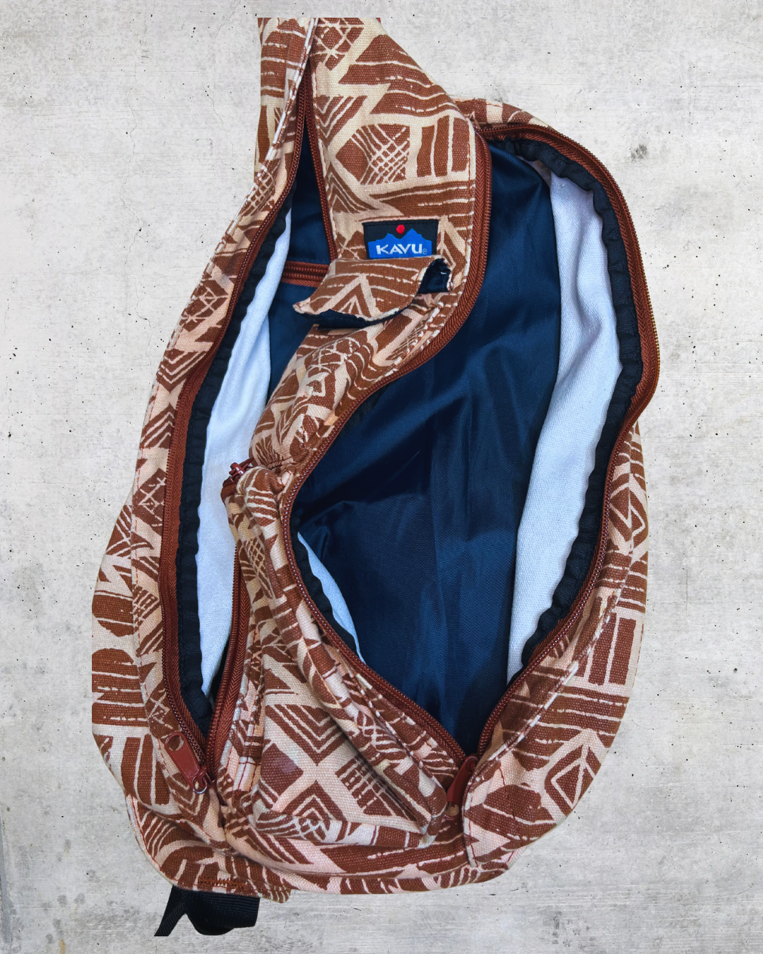 KAVU Geometric Sling Crossbody Bag