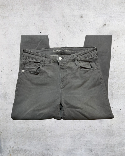Old Navy Rockstar Skinny Jeans - Size 12 Stormy Gray Edition