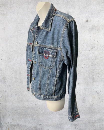 B.U.M. Jeans Red Stitch Denim Jacket - Medium