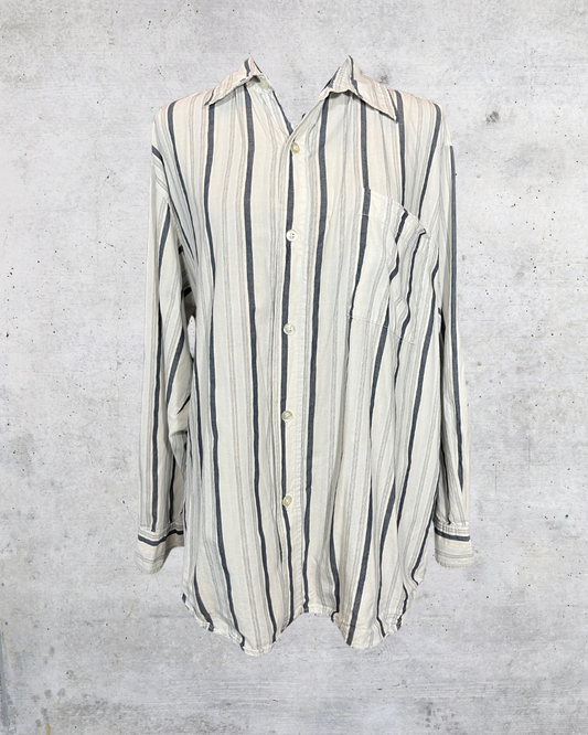 Southpole Y2K Striped Button Down
